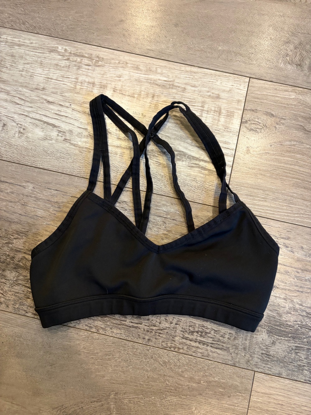 New Balance Black Strappy Sports Bra